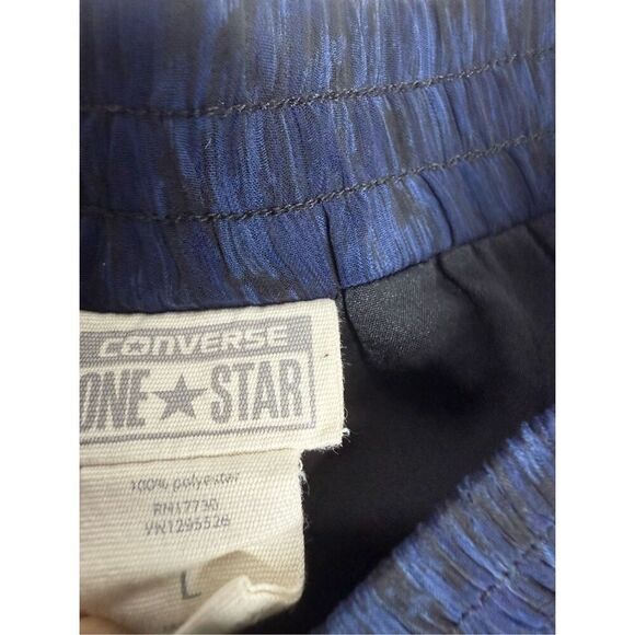 Converse One Star Party Skirt Black Blue Sheer Stretch Waist Lined Zipper Size L - Picture 3 of 8